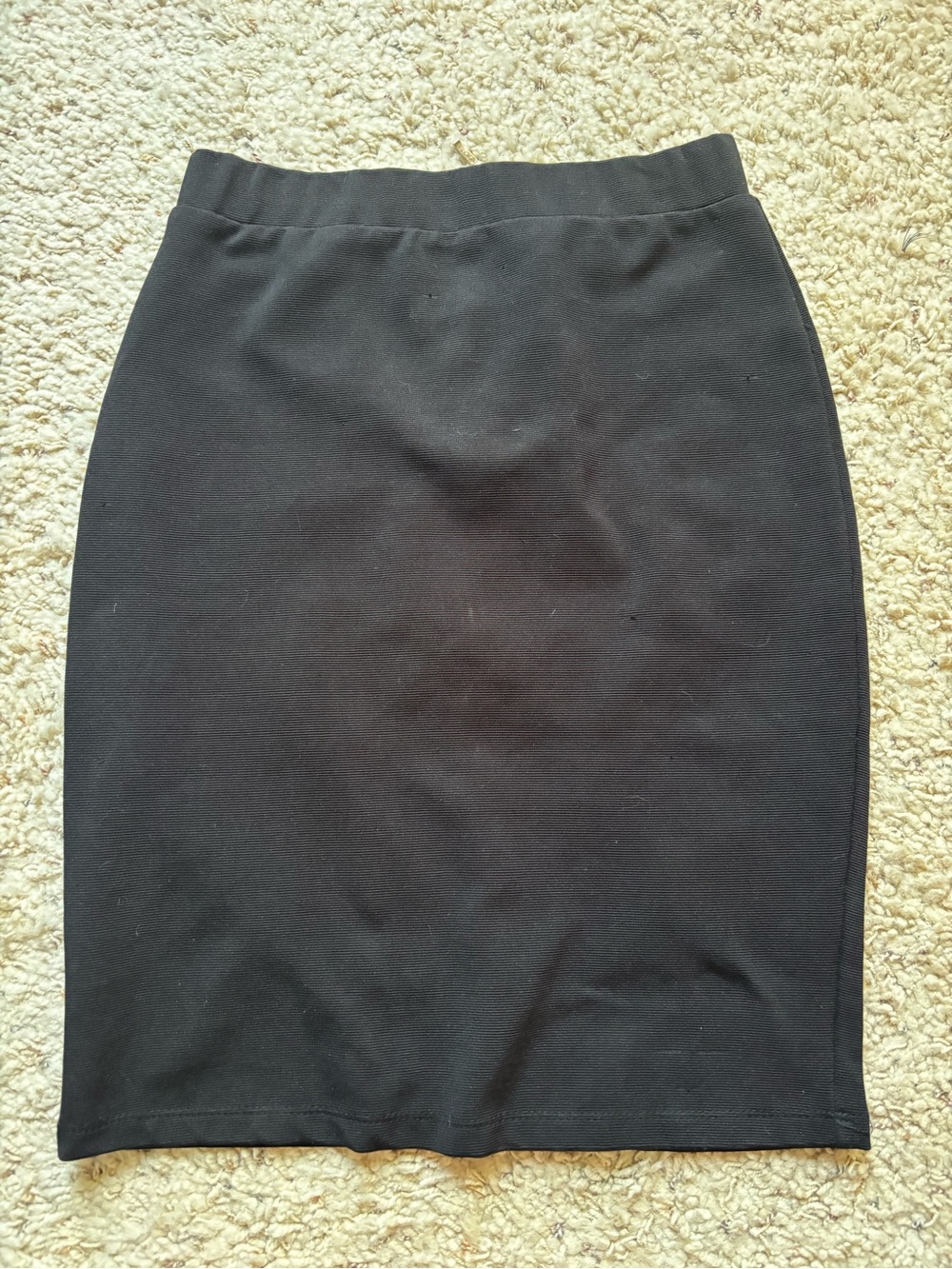 Black Midi Pencil Skirt